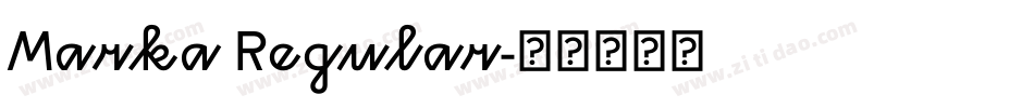 Marka Regular字体转换
